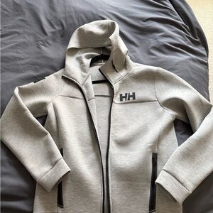 Helly Hansen Light Gray Full-Zip Hoodie